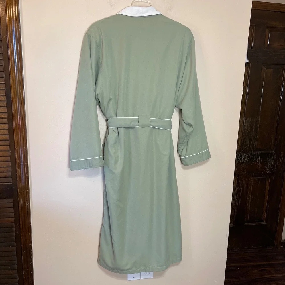 Chadsworth & Haig The Spa Grove Park Inn Resort Robe Sage Green White XXL Lined